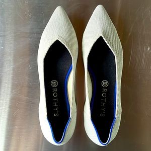 Rothy’s The Point shoes - light grey